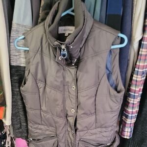 Calvin Klein Gray Women's Quilted Vest